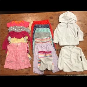14 piece 9month Girl Mixed Lot, Gently Used